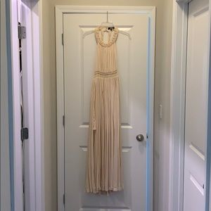 Backless maxi dress.